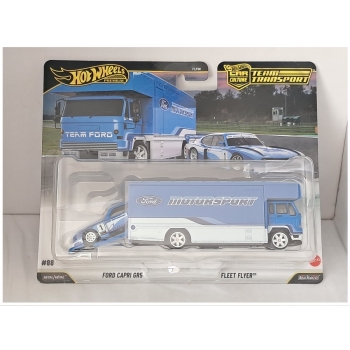 Hot Wheels 1:64 Team Transport - Ford Capri GR5 on Fleet Flyer